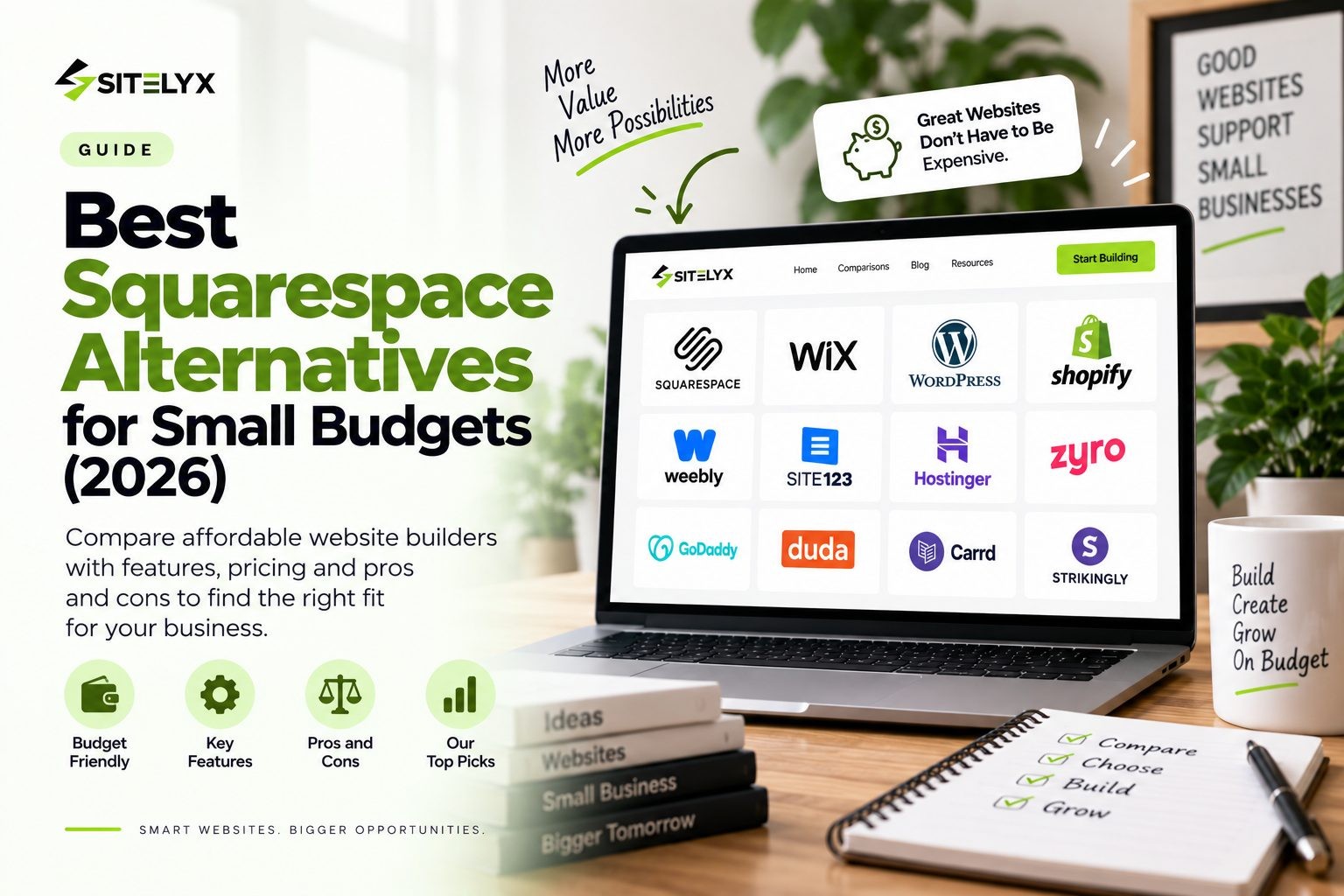 Best Squarespace Alternatives for Small Budgets (2026)