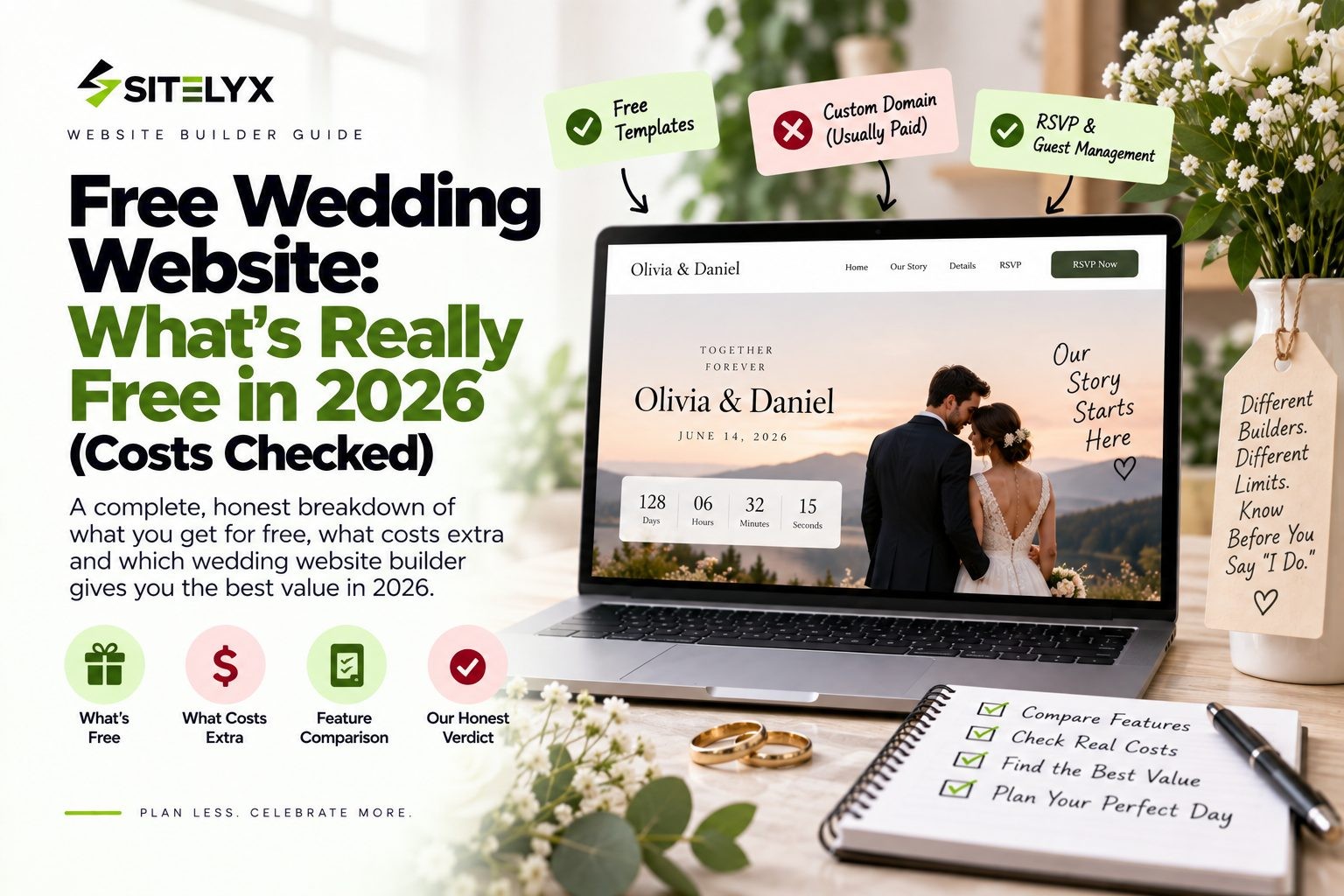 Free Wedding Website What's Really Free in 2026 (Costs Checked)